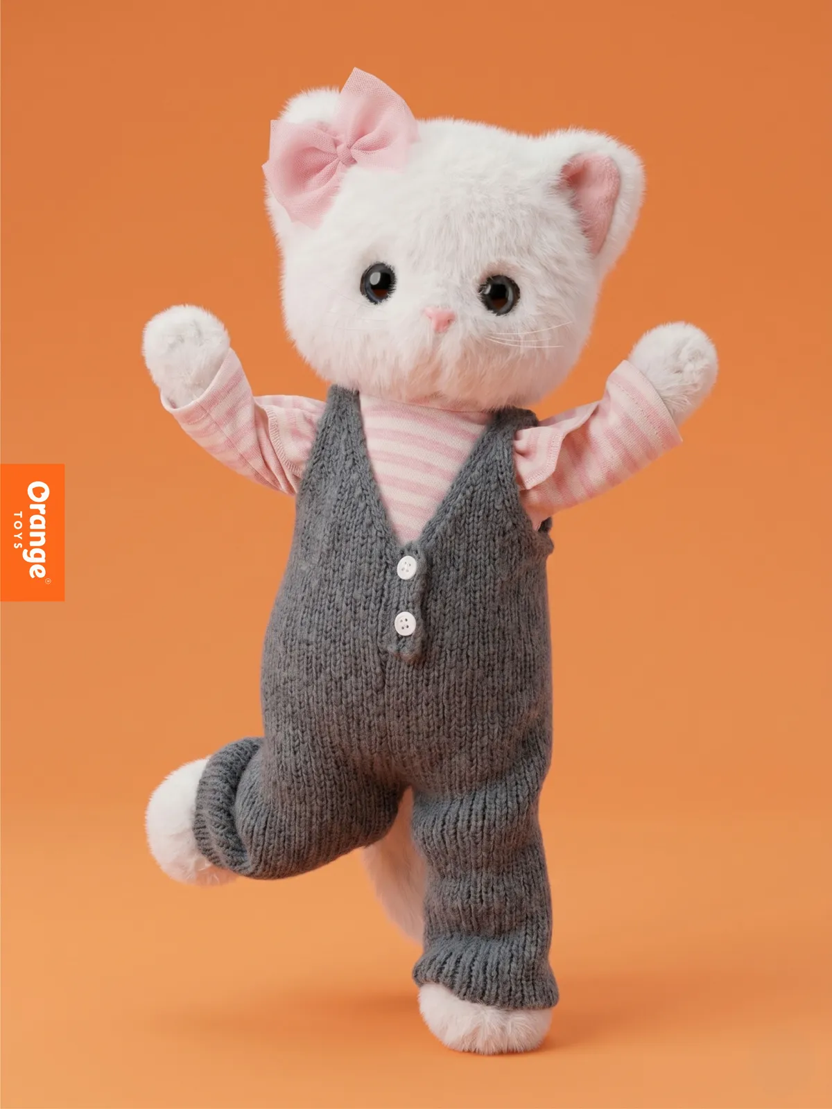 Peluche, Lucky Kitty, Lucky Sophie: Gatita elegante de 38 cm - Imagen 5